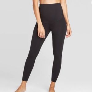 Isabel Maternity Postpartum Active Maternity Leggings Dark Grey Size S